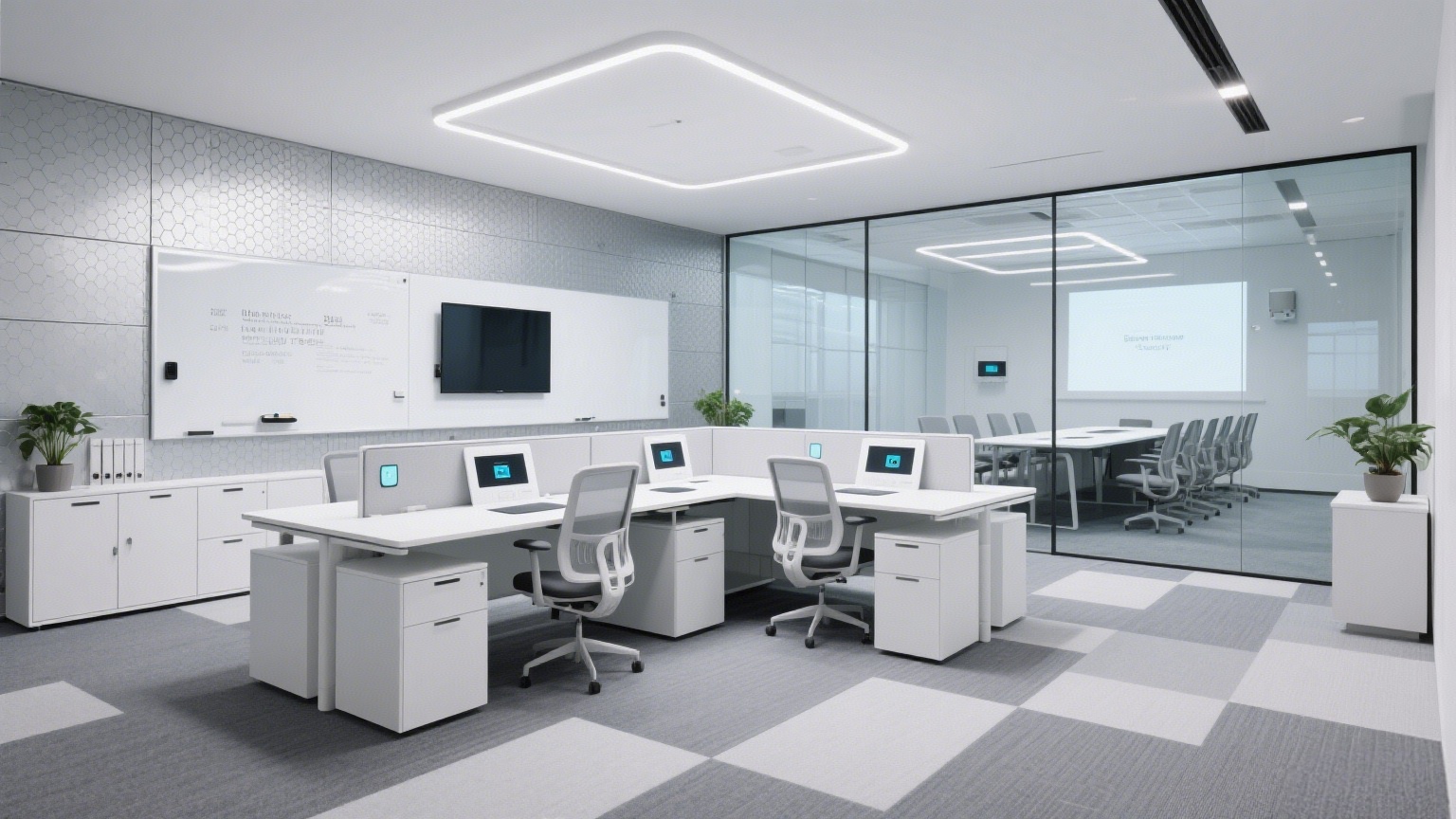 科技感辦公室，硬核設計